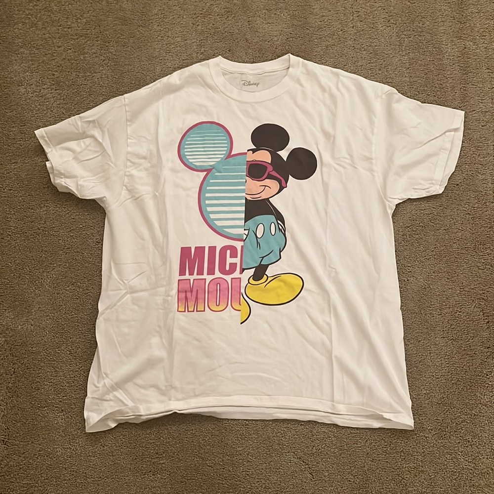 White Mickey Mouse T-shirt